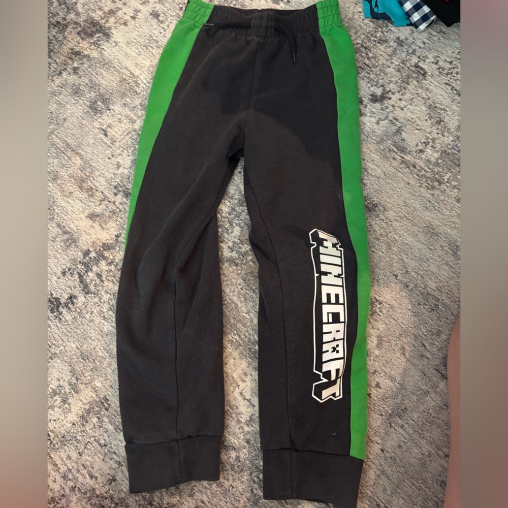 White Barn Black and Green Kids Joggers